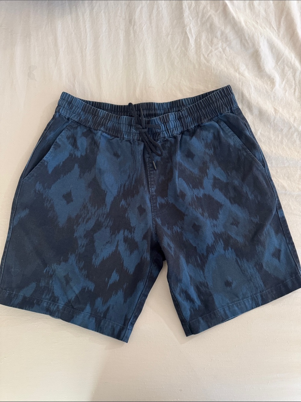 Men's 7 for all mankind Navy Patterned Drawstring Shorts